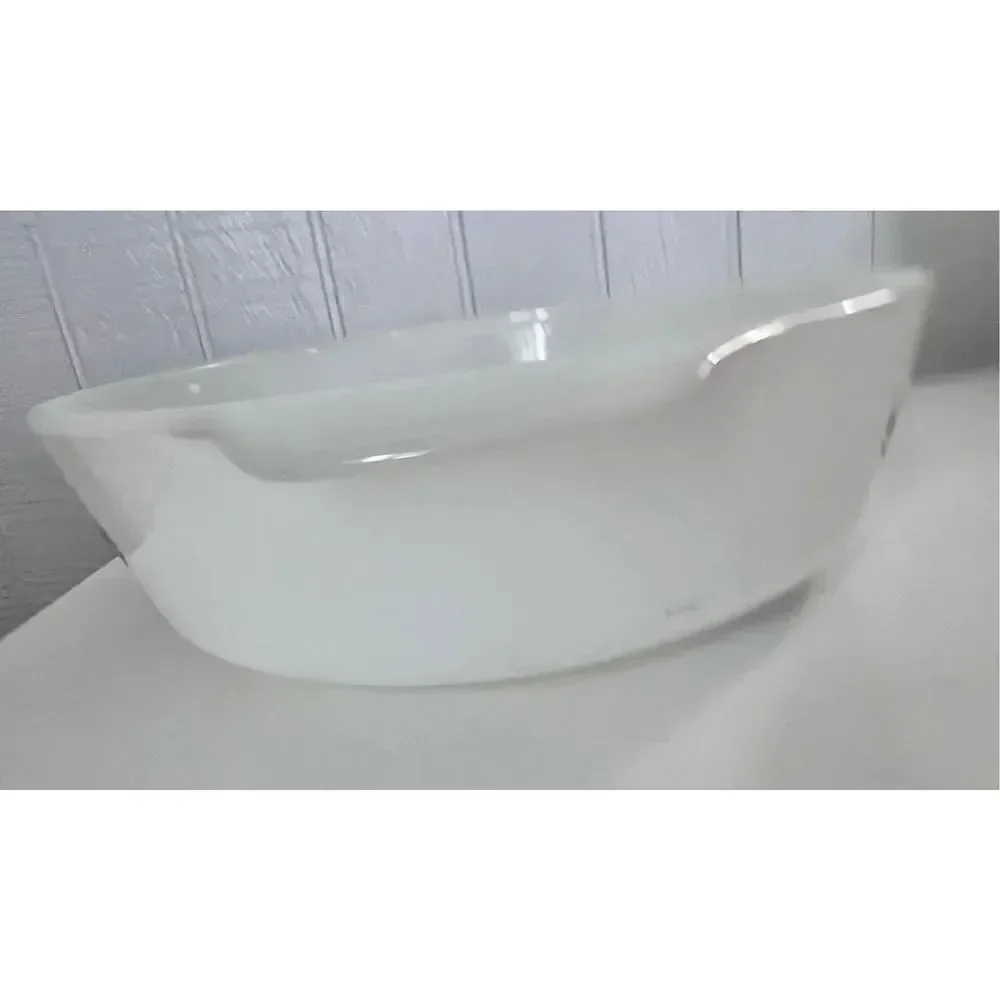 Vintage Anchor Hocking Fire King Green Meadow 2 Quart Casserole Dish 438